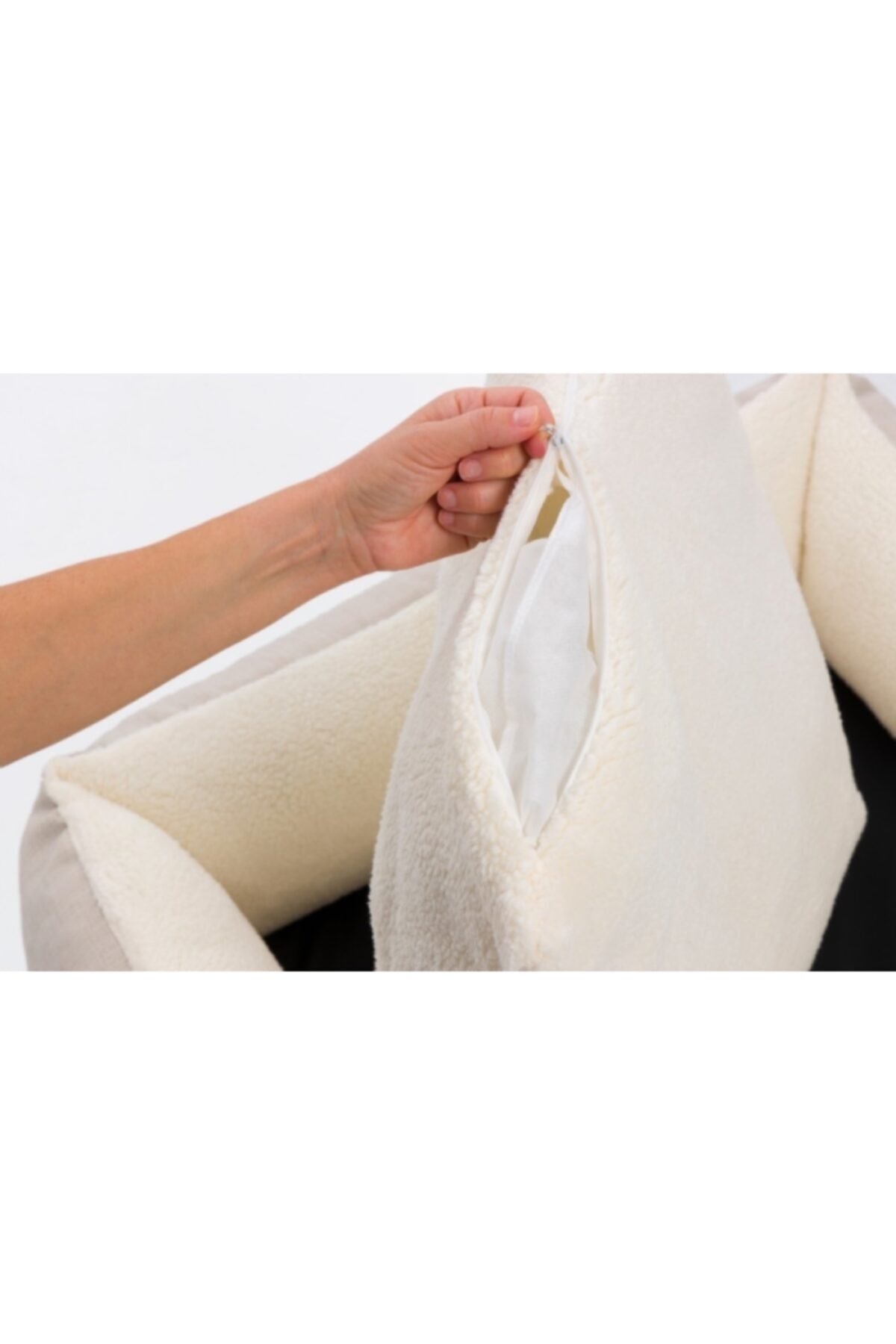 Pet Comfort Echo  Ekru-Ekru Kedi ve Köpek Yatağı S 60x50cm