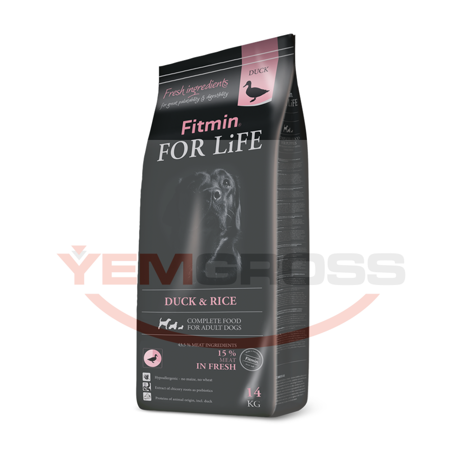 Fitmin For Life %15 Taze Ördek Etli Yetişkin Köpek Maması 14 Kg