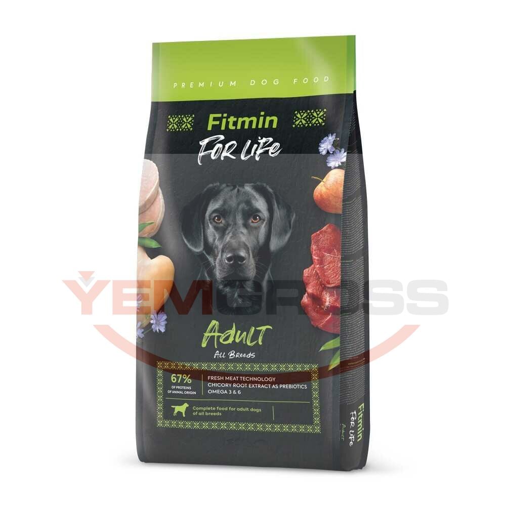 Fitmin For Life %20 Taze Tavuk Etli Yetişkin Köpek Maması 12 Kg