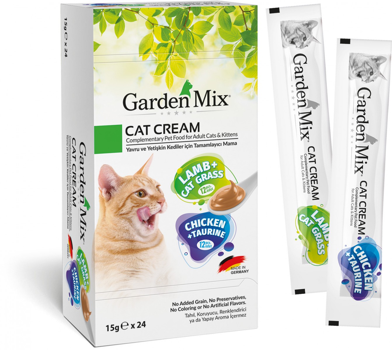 Garden Mıx Kedi Kreması Xxl Tavuk+kuzu 15gr*24