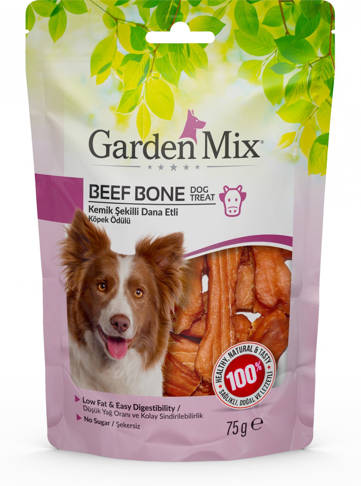Garden Mix Kemik Şekilli Dana Etli Köpek Ödülü 75 Gr