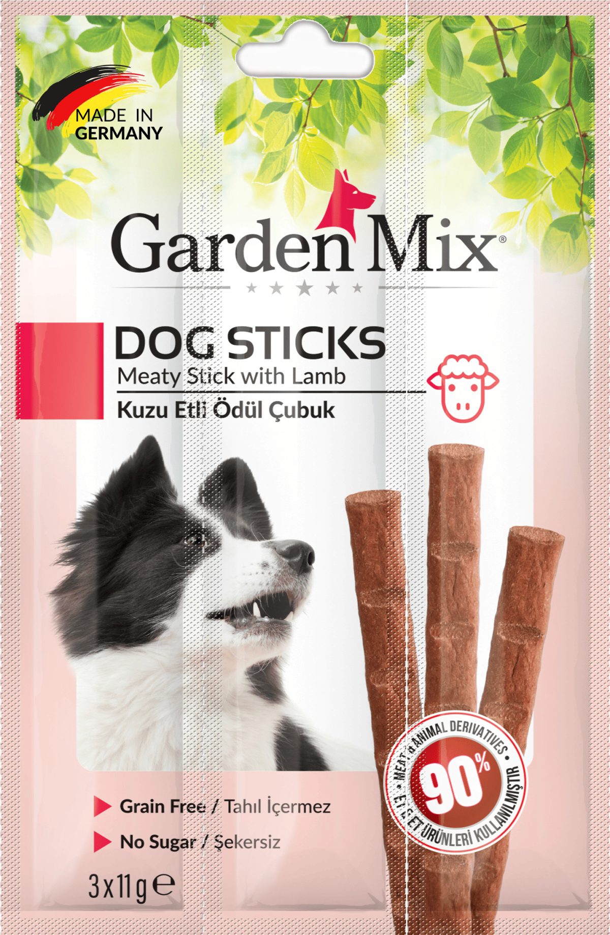 Gardenmix Kuzu Etli Köpek Stick Ödül 3*11g 20‘li Gardenmix Kuzu Etli Köpek Stick Ödül 3*11g 20‘li