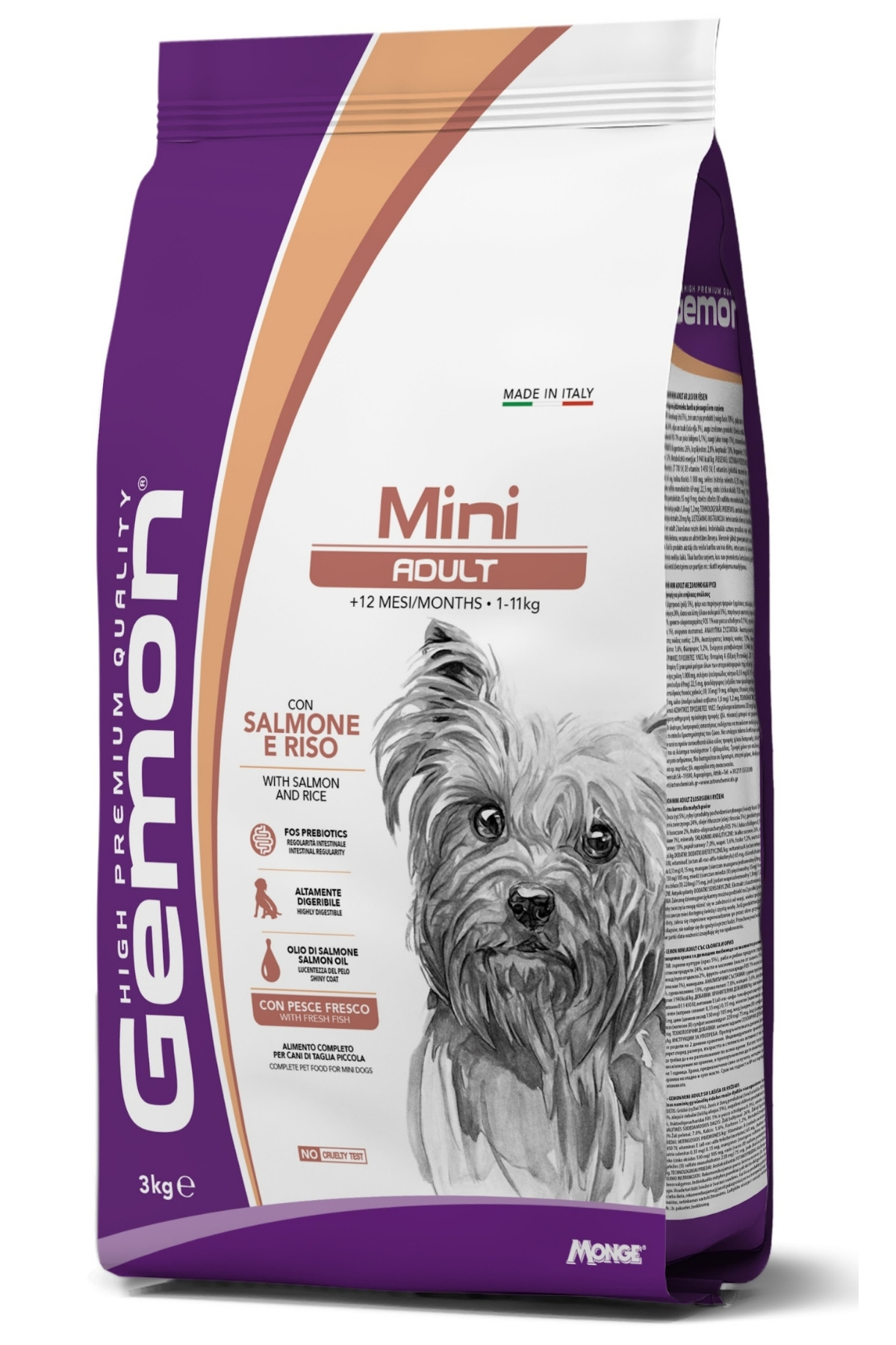 Gemon Mini Adult Somonlu Pirinçli Küçük Irk Yetişkin Köpek Maması 3 Kg Gemon Mini Adult Somonlu Pirinçli Küçük Irk Yetişkin Köpek Maması 3 Kg