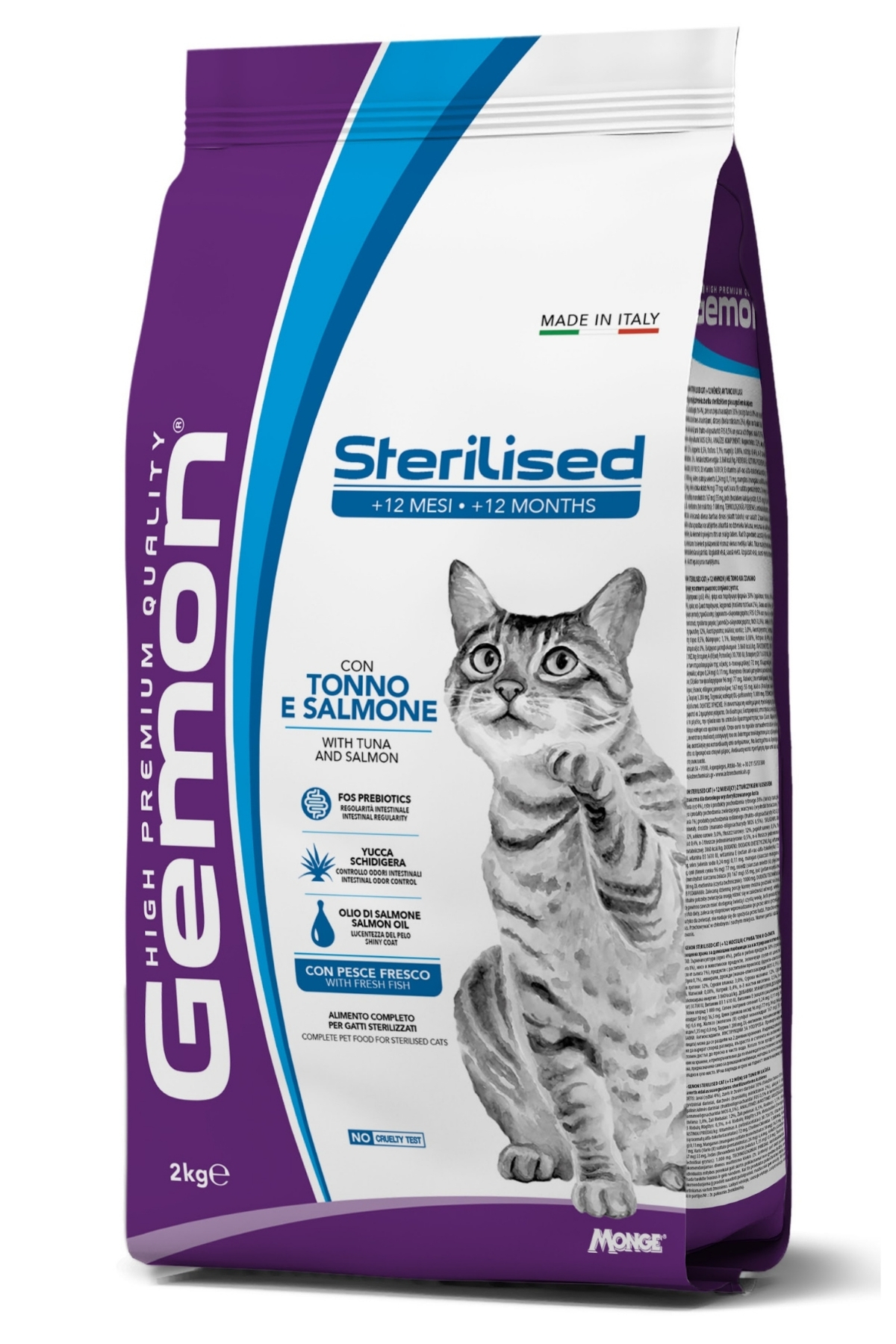 Gemon Sterilised Ton Balıklı Somonlu Kısırlaştırılmış Yetişkin Kedi Maması 2 Kg Gemon Sterilised Ton Balıklı Somonlu Kısırlaştırılmış Yetişkin Kedi Maması 2 Kg