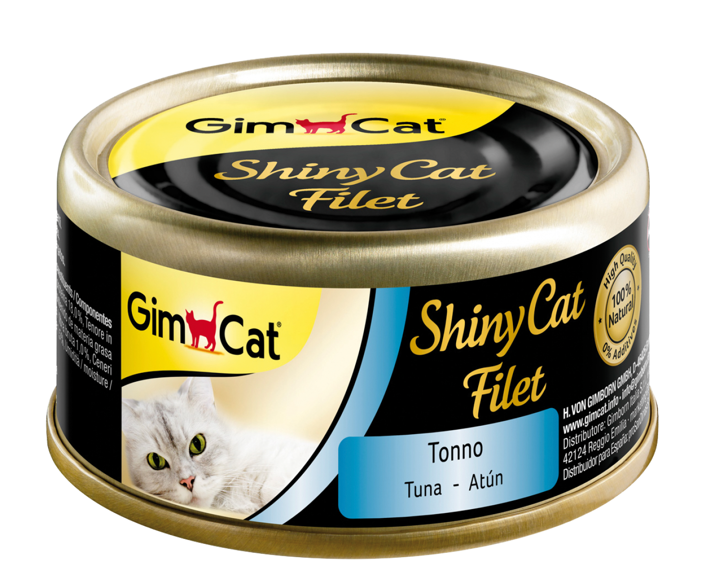 GimCat Shinycat Kıyılmış Fileto Tuna Balıklı 70gr