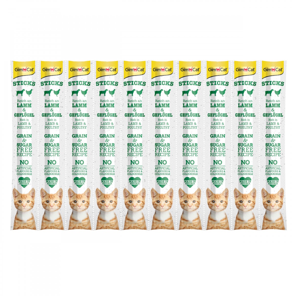 GimCat Sticks Kuzu etli Tavuklu Ödül Çubukları 50 gr - 10lu