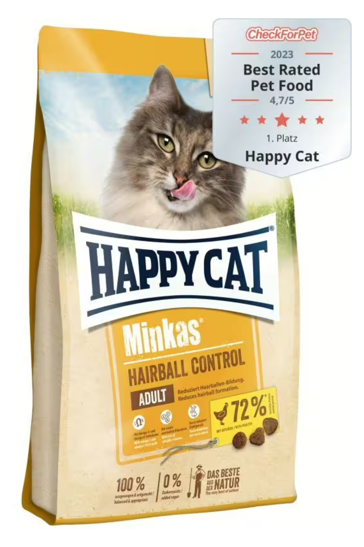 Happy Cat Minkas Hairball Tavuklu Kedi Maması 10 Kg