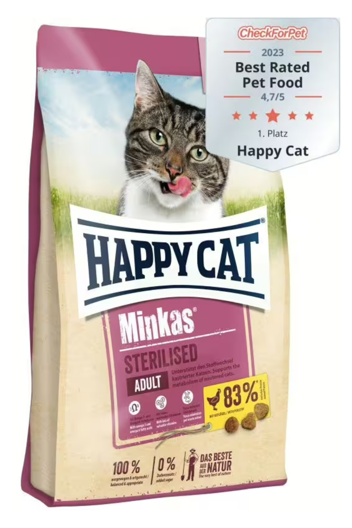 Happy Cat Minkas Sterilised Tavuklu Kısırlaştırılmış Kedi Maması 10kg Happy Cat Minkas Sterilised Tavuklu Kısırlaştırılmış Kedi Maması 10kg