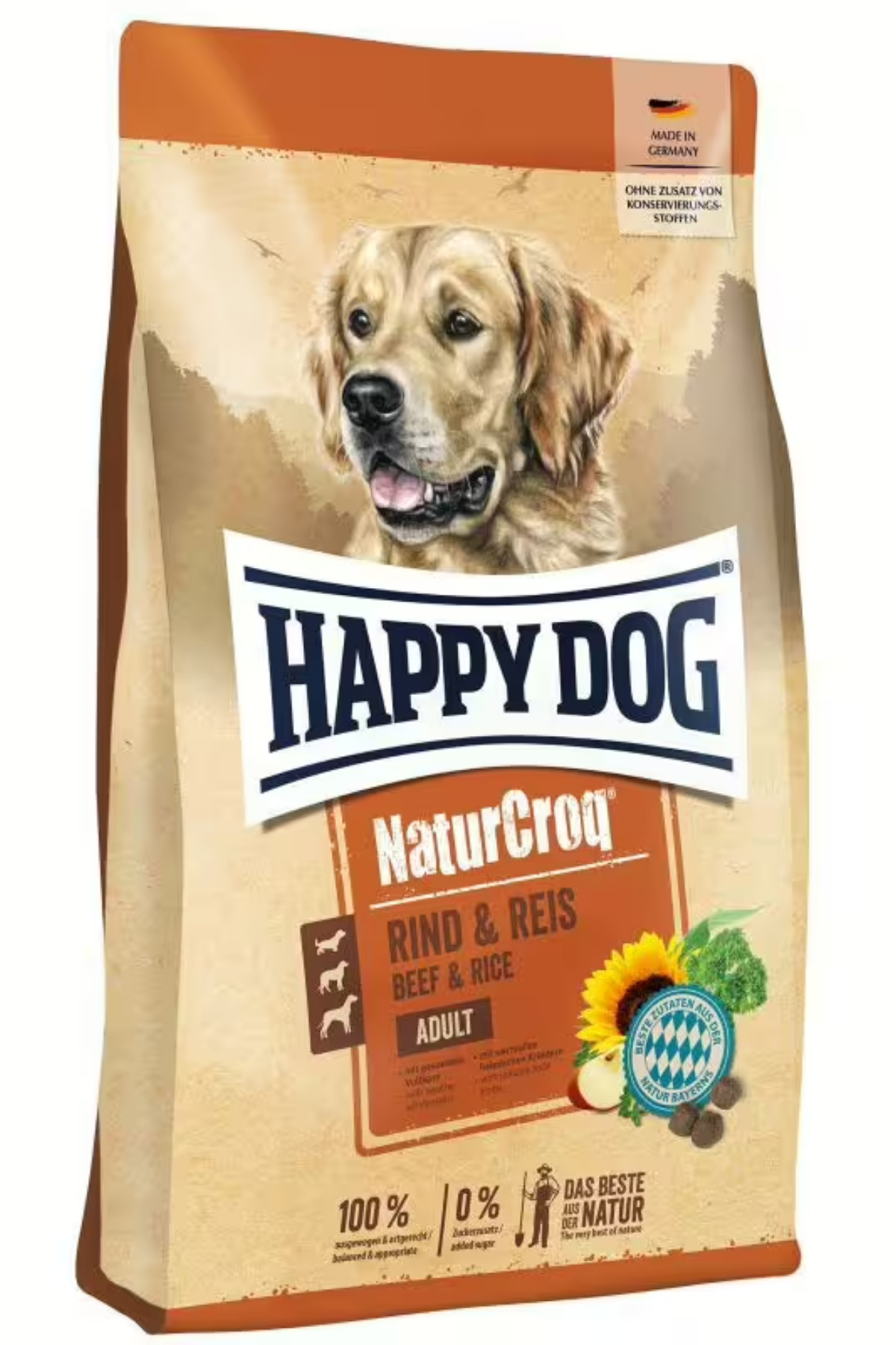 Happy Dog NaturCroq Biftekli Ve Pirinçli Yetişkin Köpek Maması 15 KG