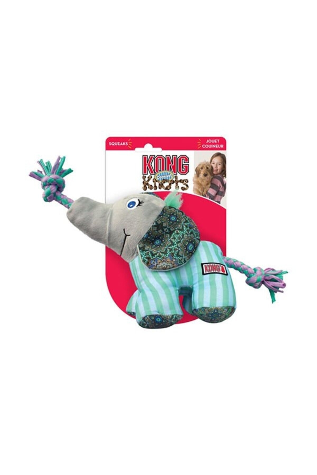 Kong Knots Carnival Elephant M-L Köpek Oyuncağı