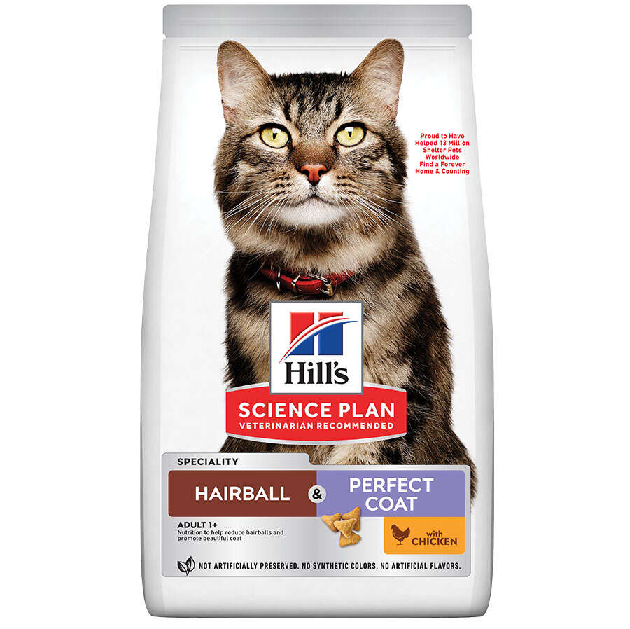 Hills Hairball Perfect Coat Tüy Yumağı Kontrol Tavuklu Kedi Maması 1,5 Kg Hills Hairball Perfect Coat Tüy Yumağı Kontrol Tavuklu Kedi Maması 1,5 Kg
