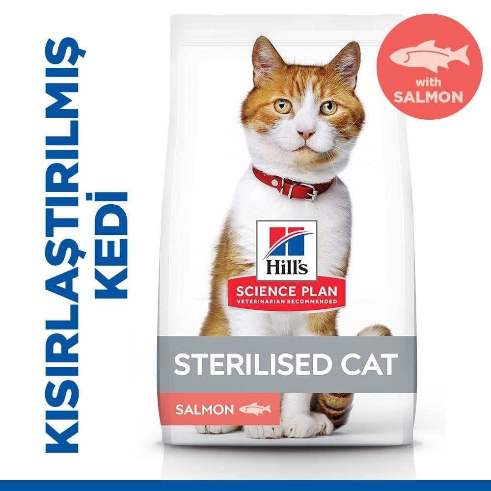 Hill's SP Somon Kısırlaştırılmış Yetişkin Kedi Maması  8+2 KG