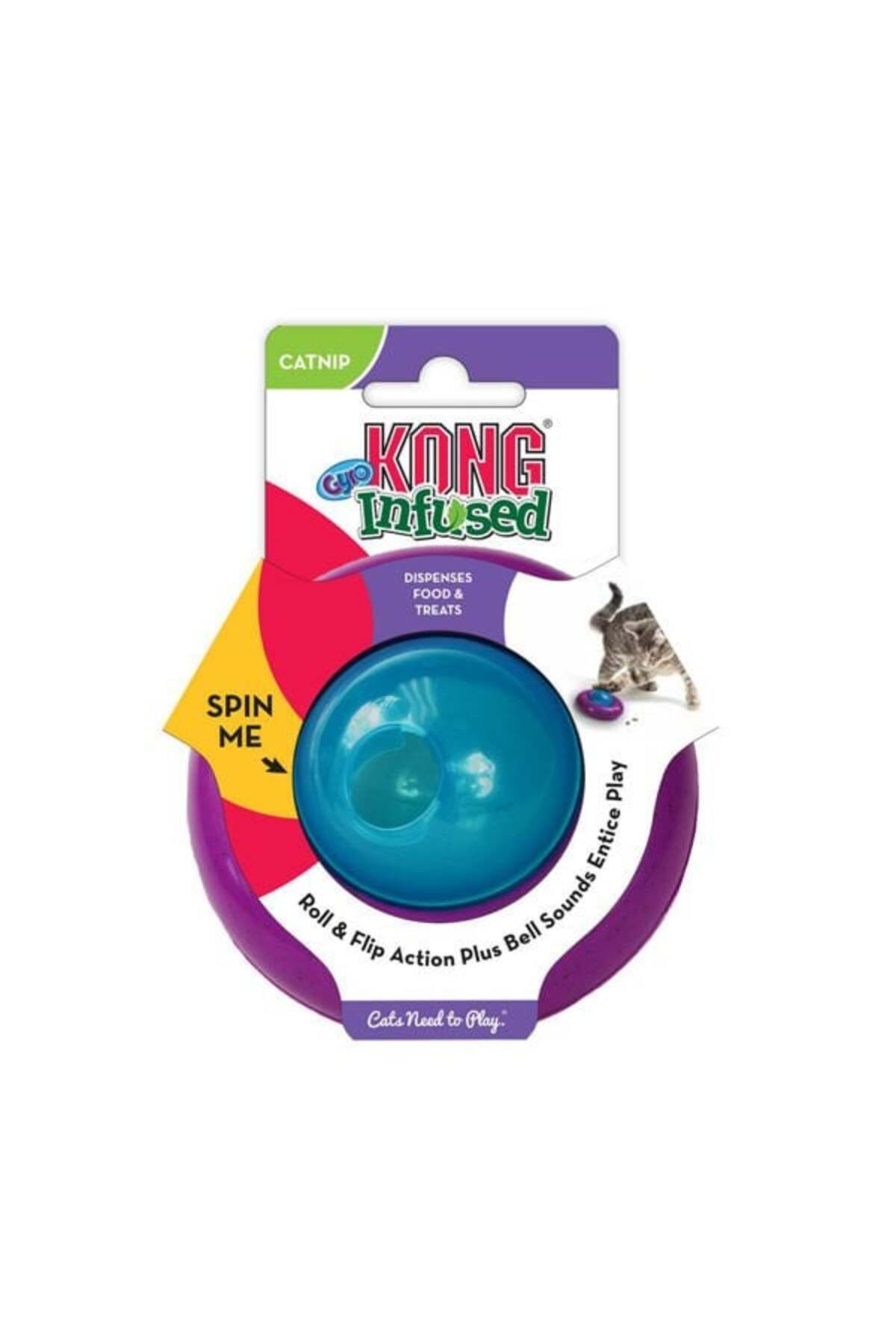 Kong Infused Cat Gyro Kediotlu ve Zilli Kedi Oyun Topu