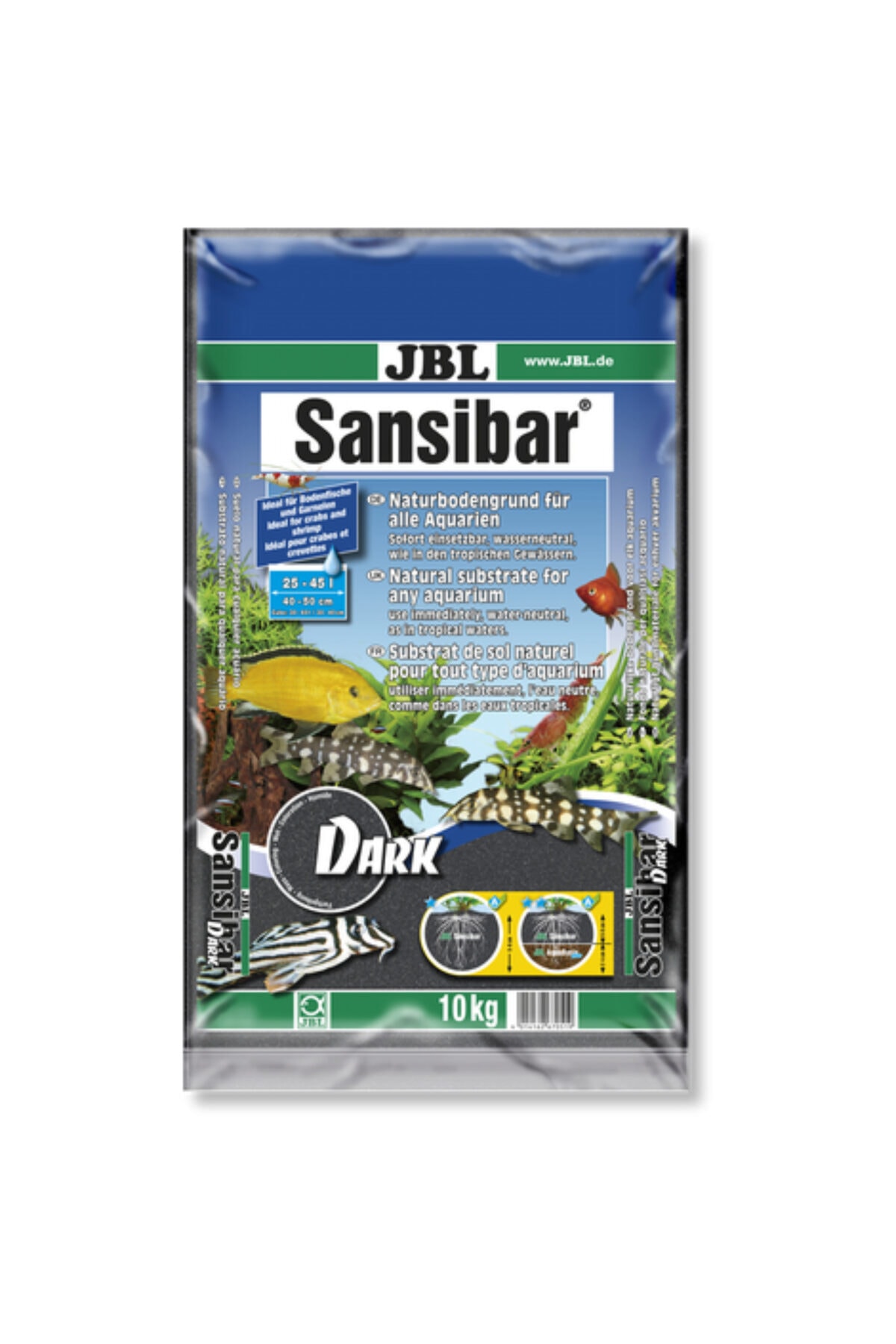 Jbl Sansıbar Siyah 0,2-0,5mm 10 Kg Kum