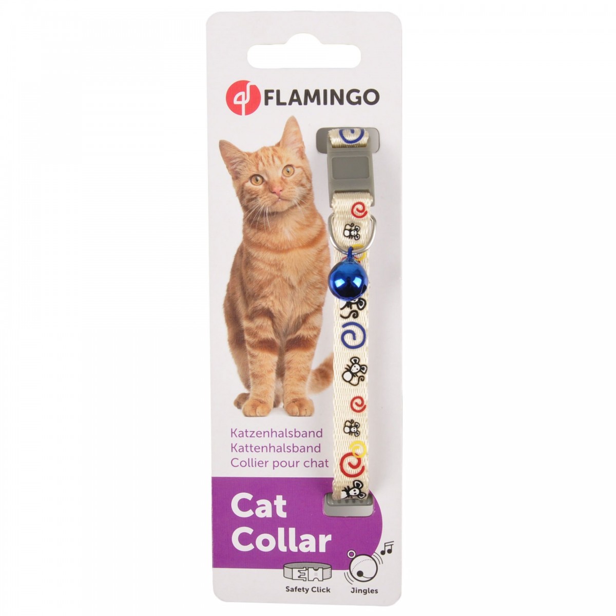 Karlıe Kedi Tasması Çıng. 30cm Beyaz