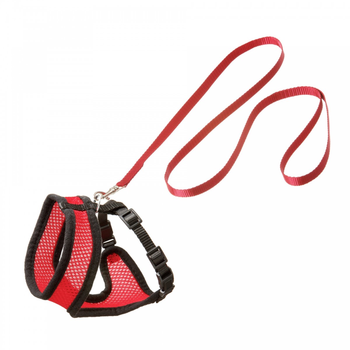 Karlıe Kedi Göğüs Tasması 30cm Siyah/kırmızı