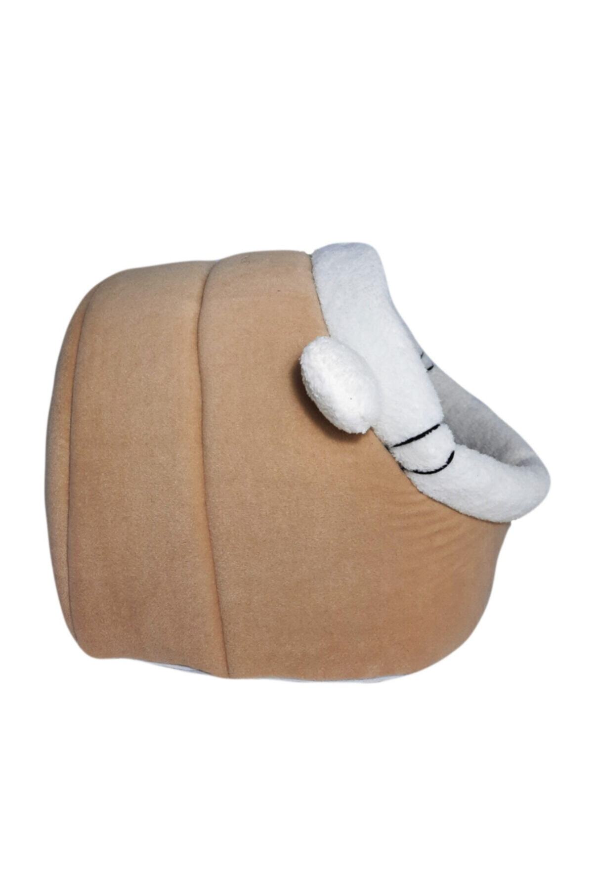 Kahverengi Kulaklı Alaska Kedi Evi Yuvası Mağara