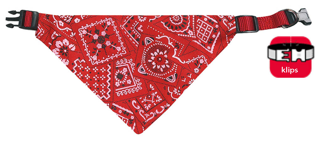 Karlıe Bandanalı Tasma 25-40cm Kırmızı Karlıe Bandanalı Tasma 25-40cm Kırmızı