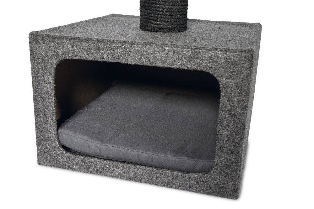 Karlıe Kedi Tırmalama+ev Dora Gri 38x38x91cm
