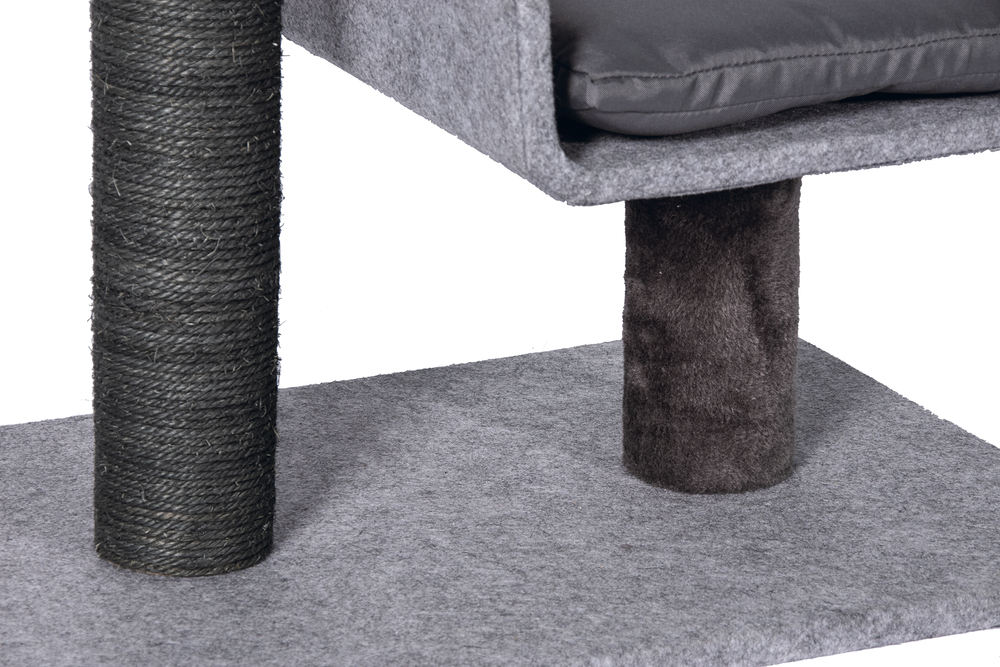 Karlıe Kedi Tırmalama+ev Tınka Gri 60x40x82cm