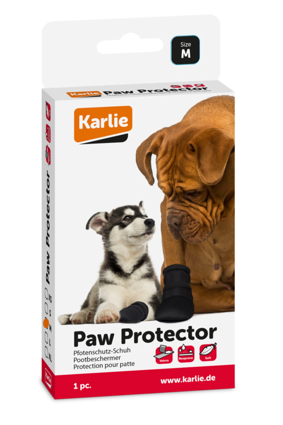 Karlıe Köpek Pati Koruyucu Siyah (m)