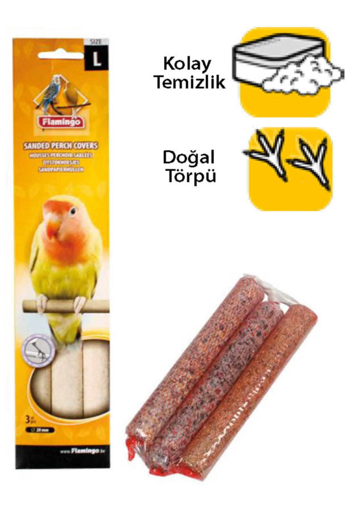 Karlıe Kumlu Tünek Çap 20mm