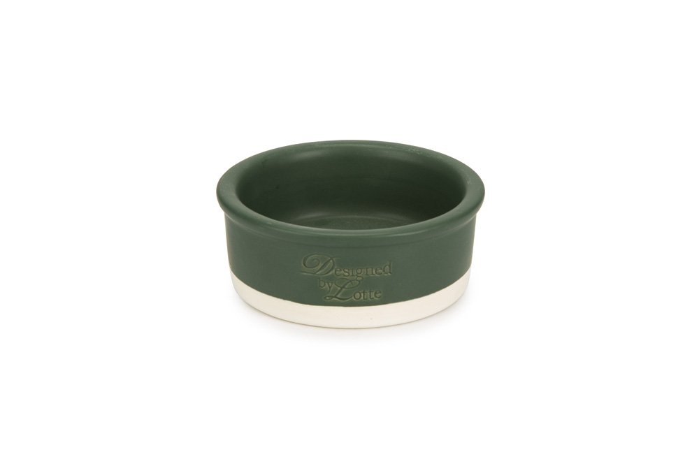 Beeztees DBL Kedi Mama Su Kabı, Seramik, Mat Yeşil, 12cm, 300ml