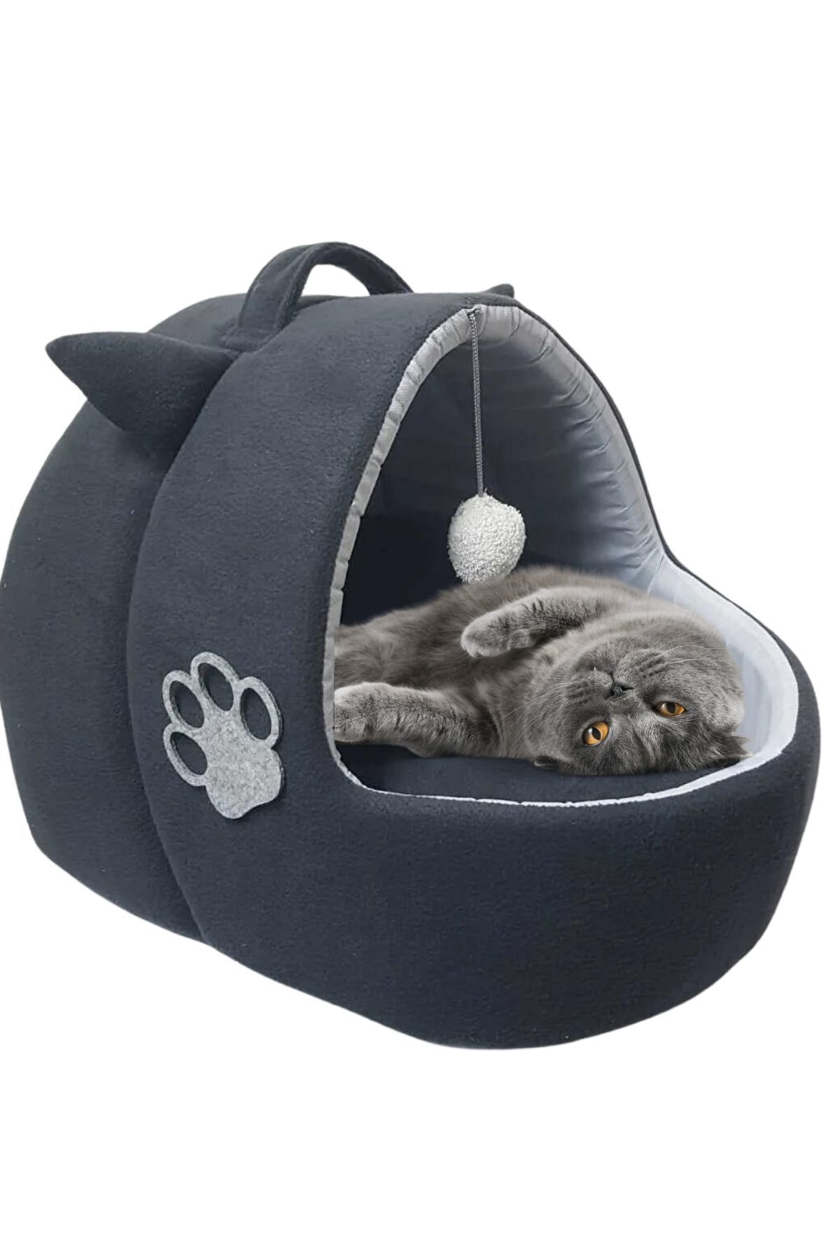 Kedi Köpek Yatağı Yuvası Yıkanabilir Kulaklı Neroplrklk2024101 Kedi Köpek Yatağı Yuvası Yıkanabilir Kulaklı Neroplrklk2024101