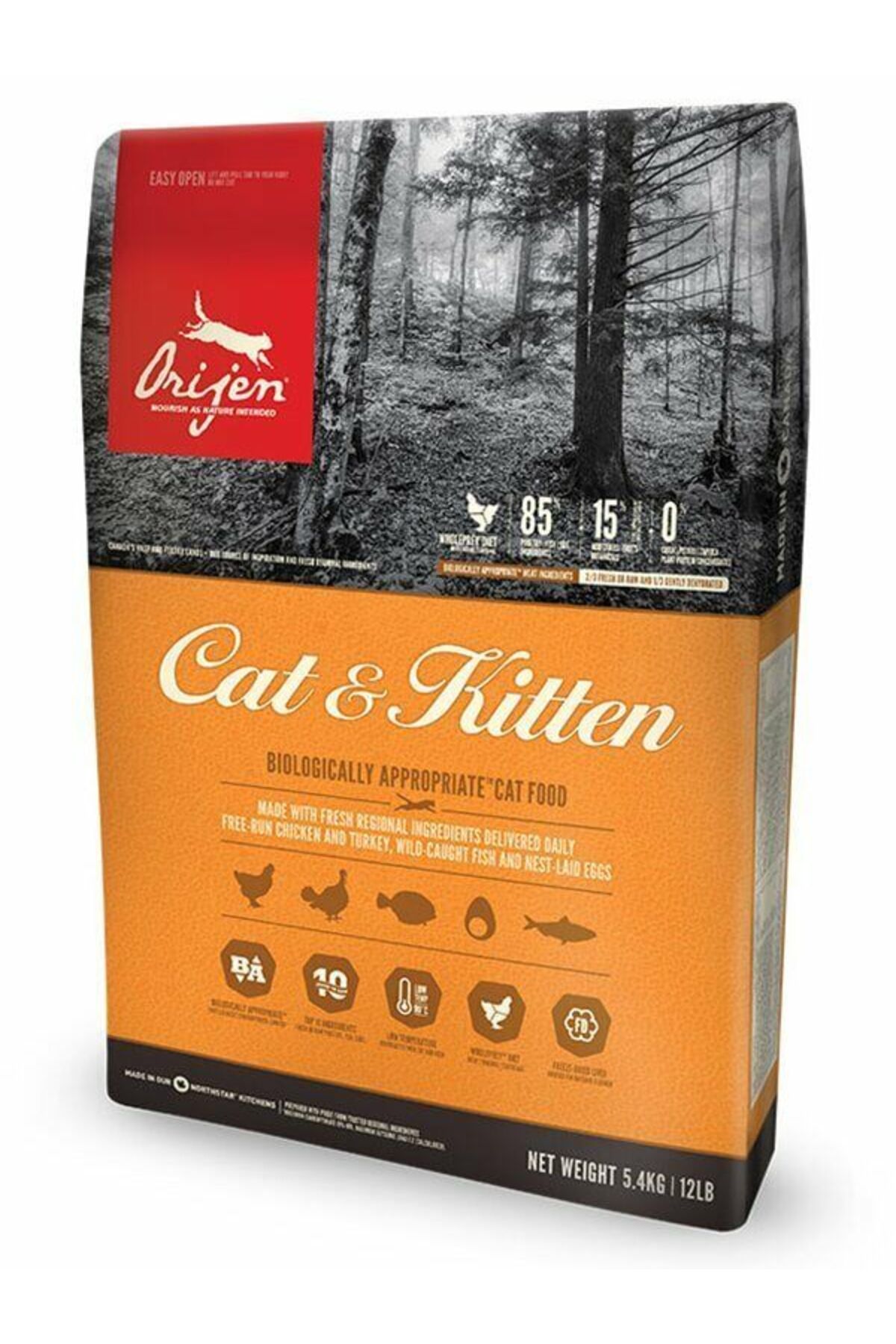 ORIJEN Original 1,8kg - Yavru ve Yetişkin Kedi Maması - Tüm ırk ve yaşam evreleri için