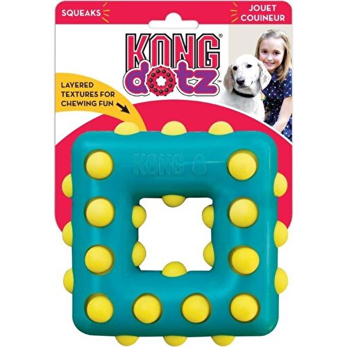 Kong Dotz Kare Köpek Oyuncağı S 10cm