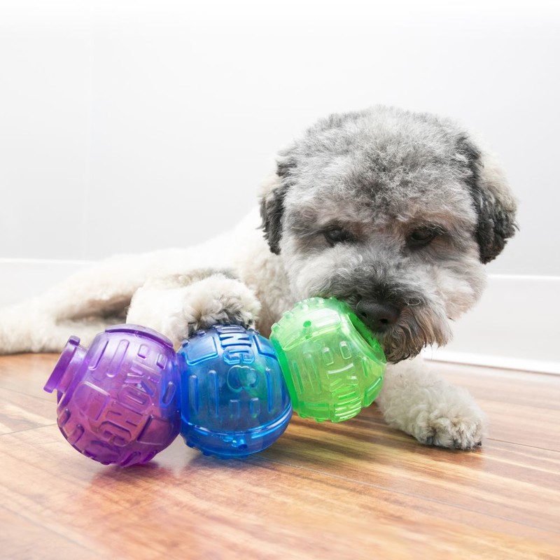 Kong Ödüllü Köpek Oyuncağı Üç Top Lock-It 12cm