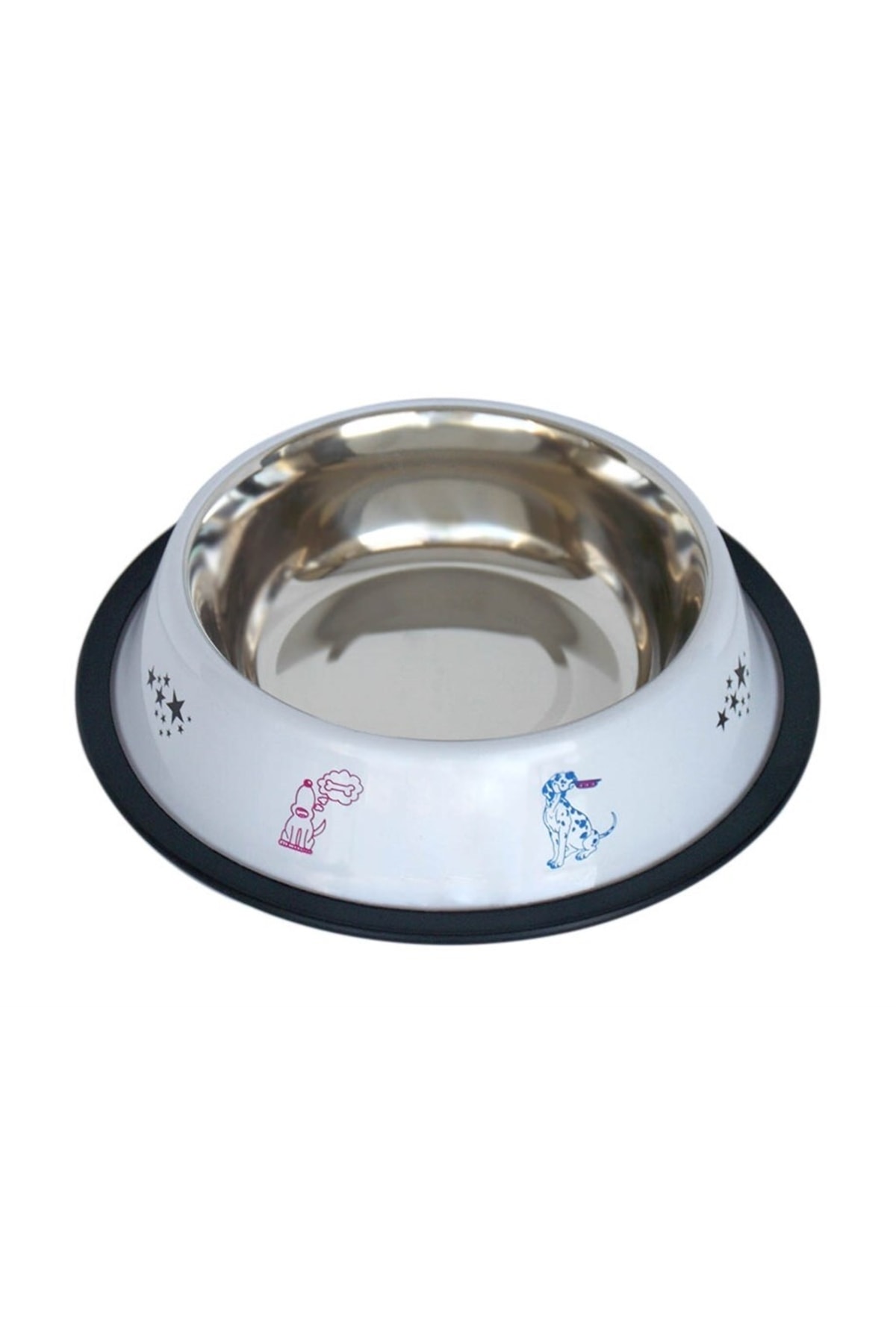 Tommy Köpek Çelik Mama Kabı Beyaz- 24 Oz