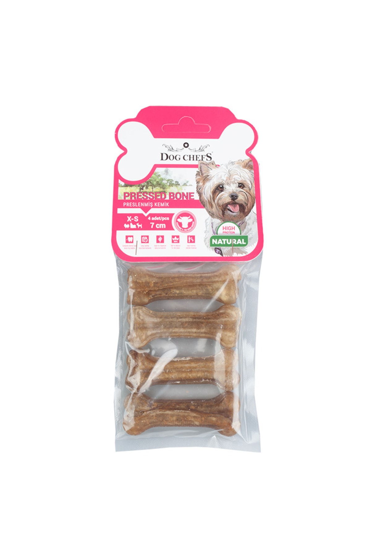 Naturel Kemik 7 Cm 4 lü Paket