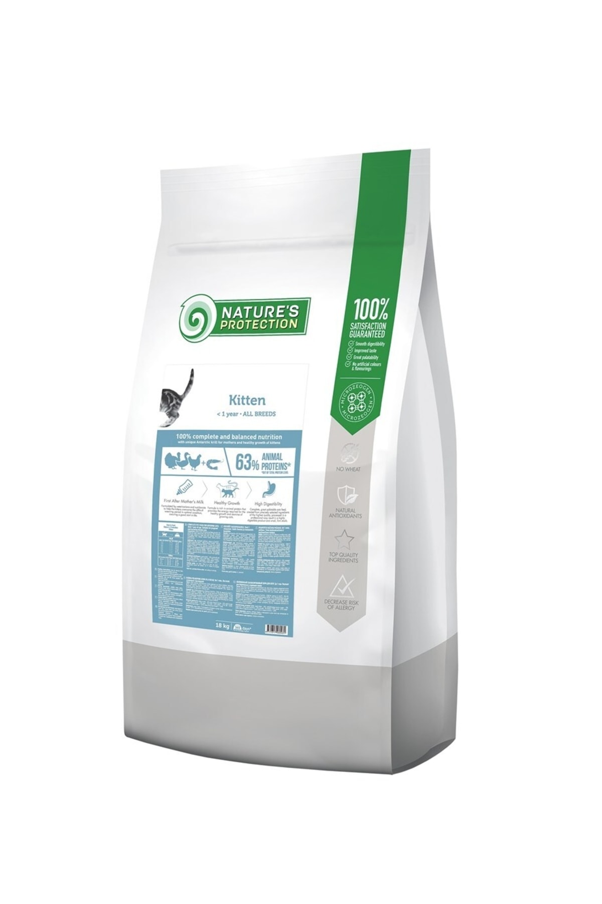 Natures Protection Kitten Kümes Hayvanı ve Karidesli Yavru Kedi Maması 18 Kg