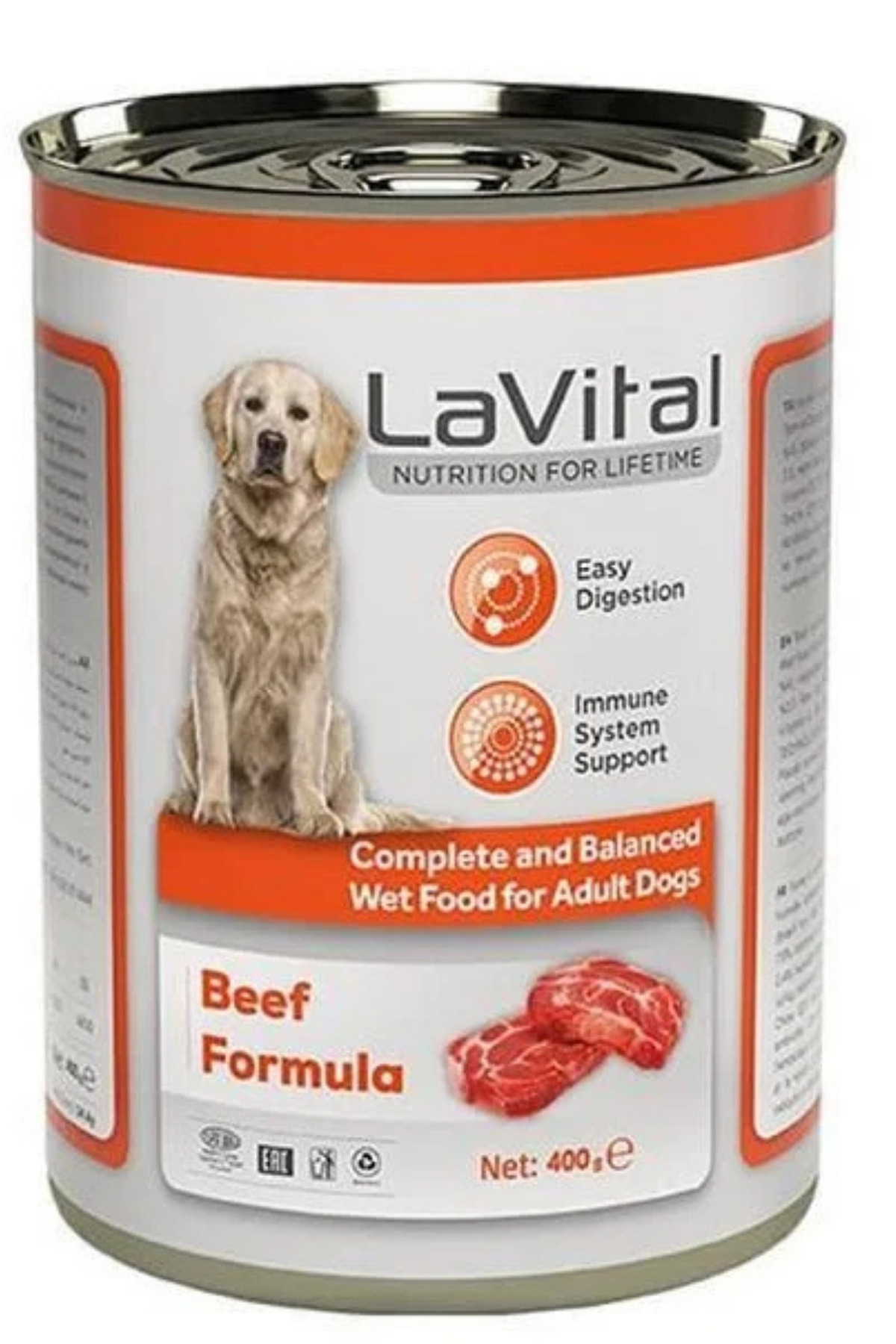 LAVITAL YET.SIGIR KÖPEK 400G SIGIR ETLI EZME KONSERVE