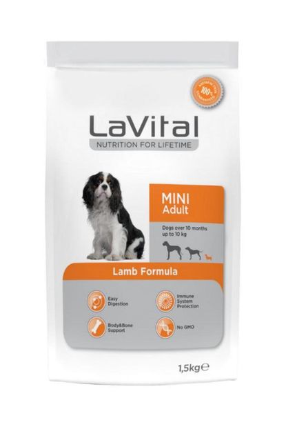 LaVital Kuzulu Küçük Irk Yetişkin Köpek Maması 1,5kg LaVital Kuzulu Küçük Irk Yetişkin Köpek Maması 1,5kg