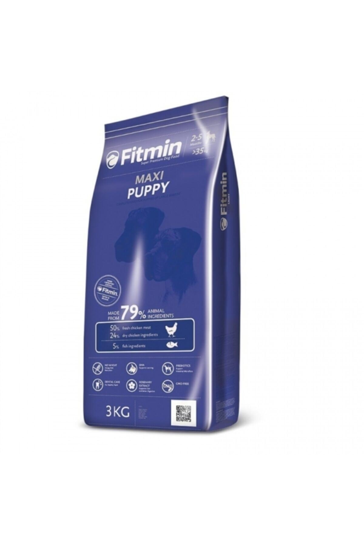 Fitmin Maxi Puppy %50 Taze Tavuk Etli Büyük Irk Yavru Köpek Maması 3 Kg
