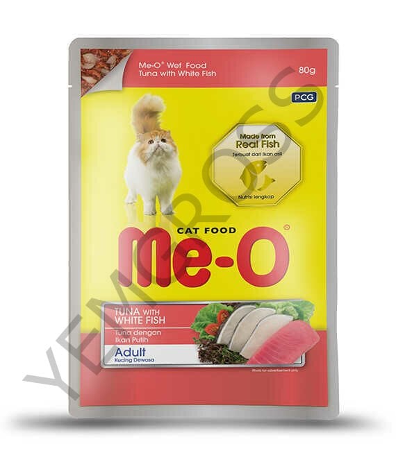 Me-O Pouch Ton Balığı & Alabalık Kedi Yaş Mama 80 gr