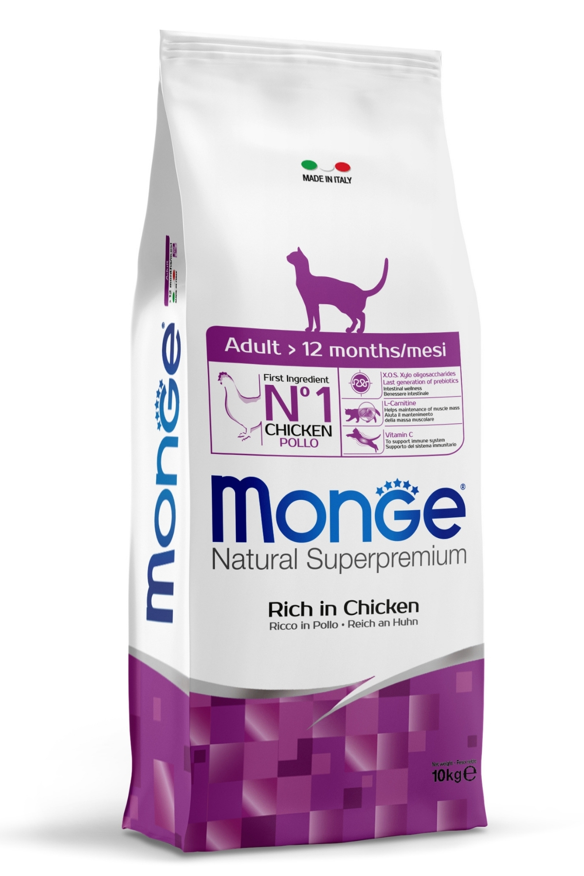 Monge Adult Tavuklu Yetişkin Kedi Maması 10 Kg Monge Adult Tavuklu Yetişkin Kedi Maması 10 Kg