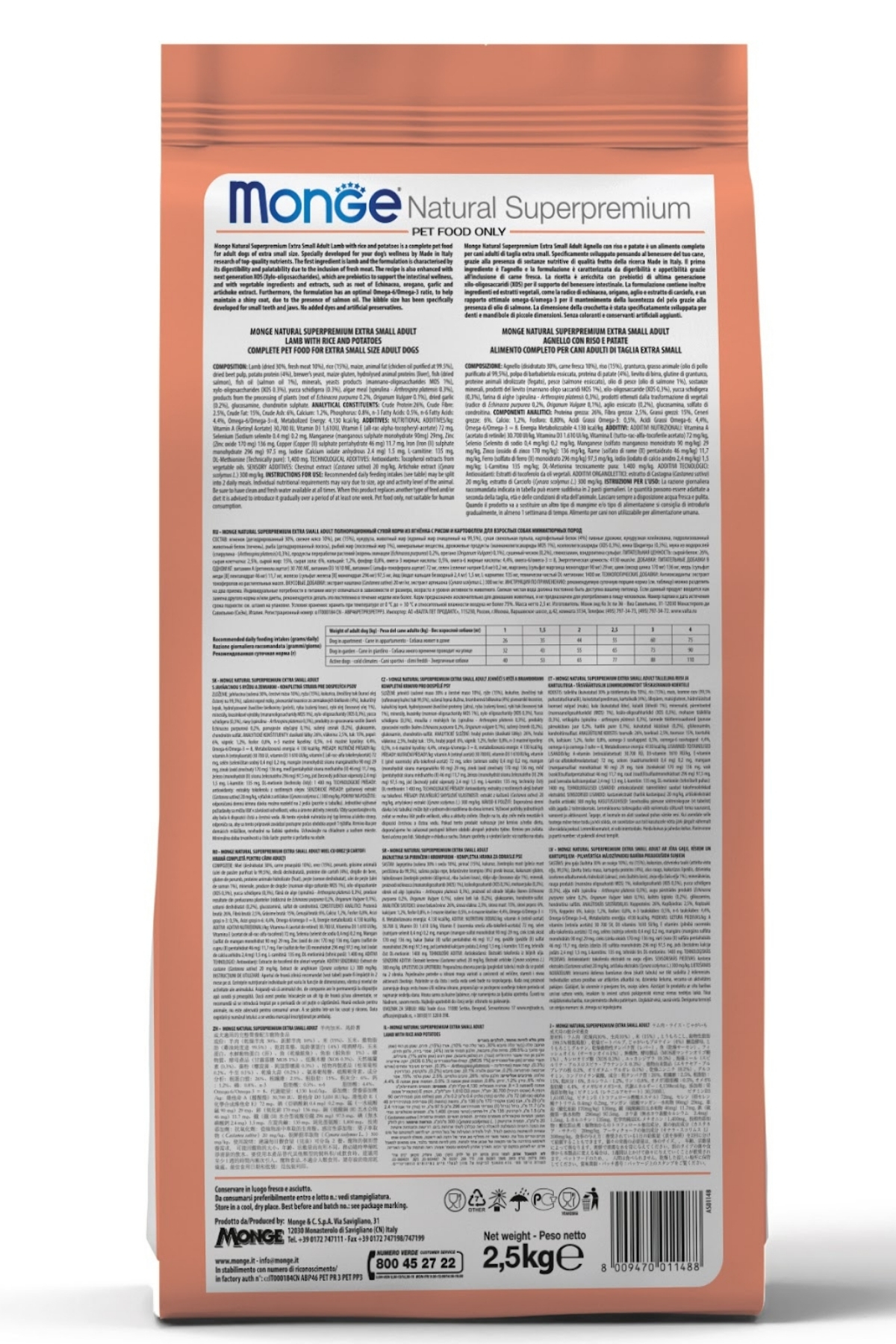 Monge Adult Tek Proteinli Somonlu Pirinçli Yetişkin Köpek Maması 2,5 Kg Monge Adult Tek Proteinli Somonlu Pirinçli Yetişkin Köpek Maması 2,5 Kg