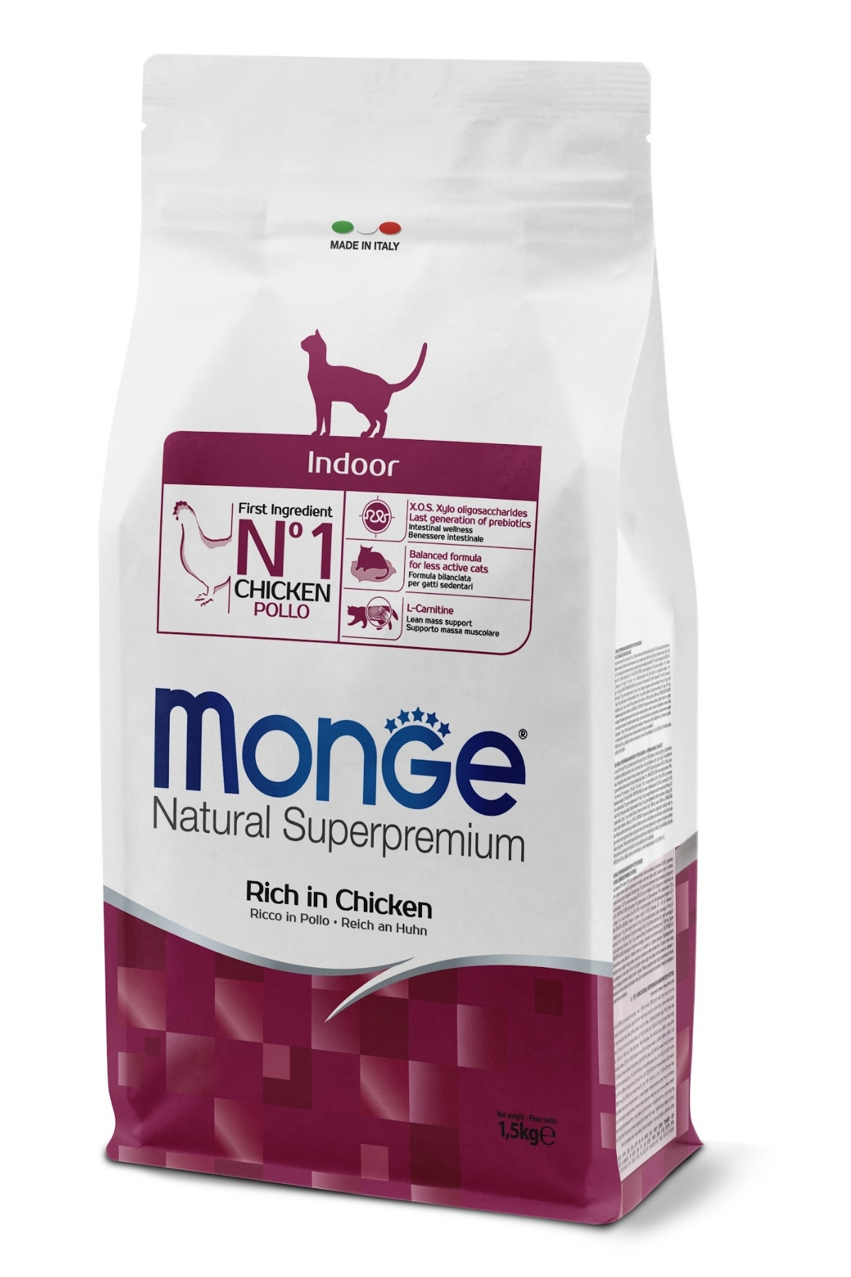 Monge Indoor Tavuklu Ev Kedileri İçin Yetişkin Kedi Maması 1,5 Kg Monge Indoor Tavuklu Ev Kedileri İçin Yetişkin Kedi Maması 1,5 Kg