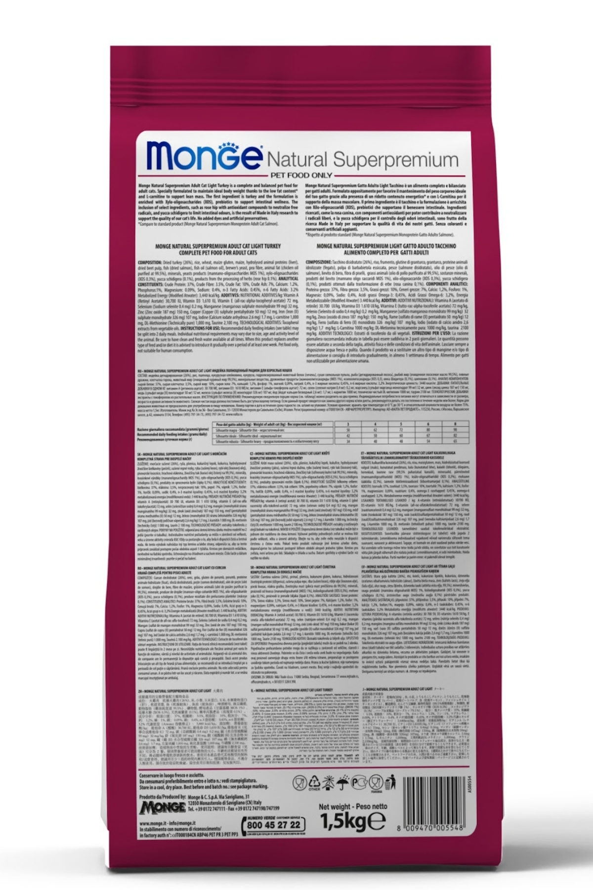 Monge Indoor Tavuklu Ev Kedileri İçin Yetişkin Kedi Maması 1,5 Kg Monge Indoor Tavuklu Ev Kedileri İçin Yetişkin Kedi Maması 1,5 Kg