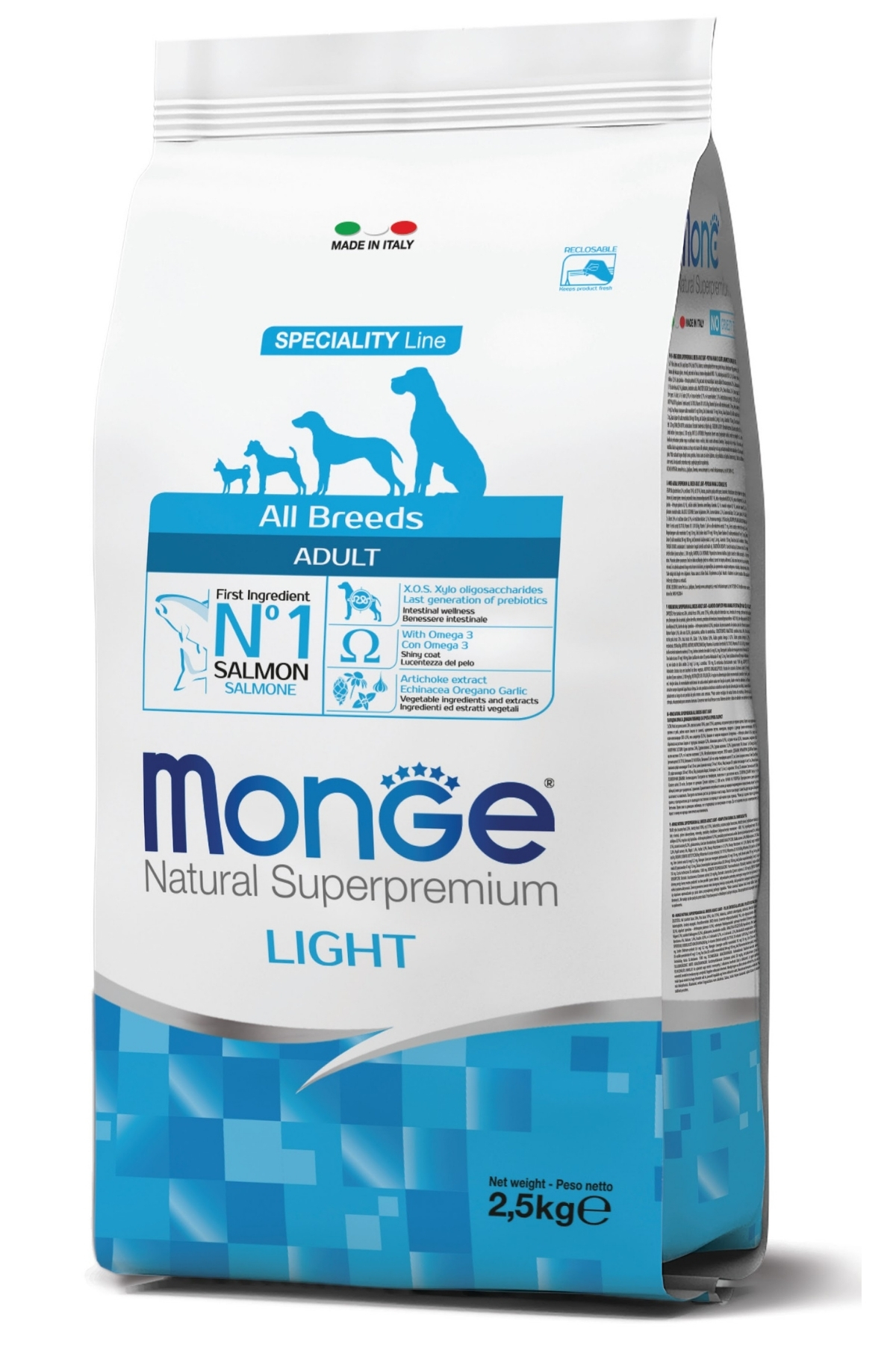 Monge Light Somonlu Pirinçli Yetişkin Diyet Köpek Maması 2,5 Kg Monge Light Somonlu Pirinçli Yetişkin Diyet Köpek Maması 2,5 Kg