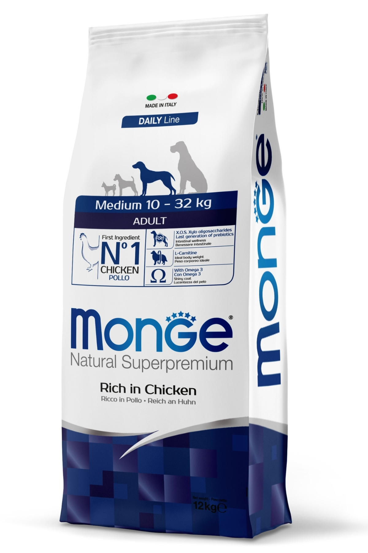 Monge Medium Adult Tavuklu Orta Irk Yetişkin Köpek Maması 12 Kg Monge Medium Adult Tavuklu Orta Irk Yetişkin Köpek Maması 12 Kg