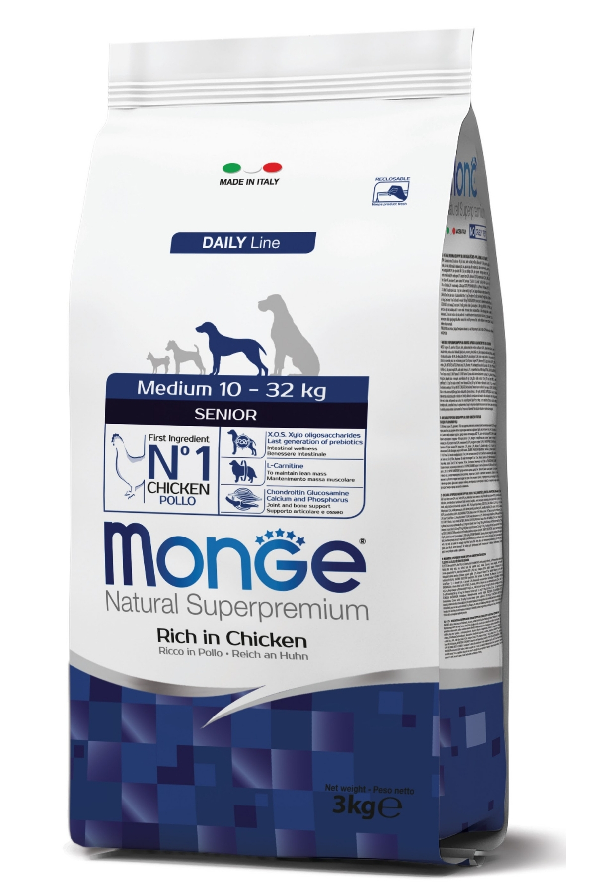 Monge Medium Senior Tavuklu Orta Irk Yaşlı Köpek Maması 3 Kg Monge Medium Senior Tavuklu Orta Irk Yaşlı Köpek Maması 3 Kg