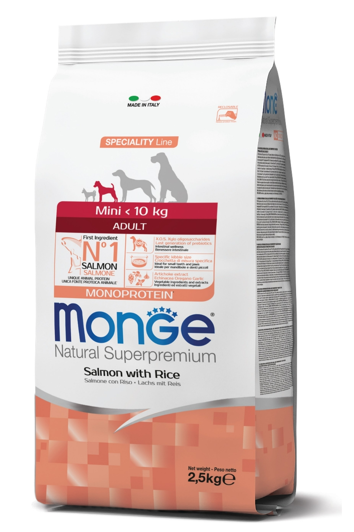 Monge Mini Adult Tek Proteinli Somonlu Pirinçli Yetişkin Köpek Maması 2,5 Kg Monge Mini Adult Tek Proteinli Somonlu Pirinçli Yetişkin Köpek Maması 2,5 Kg