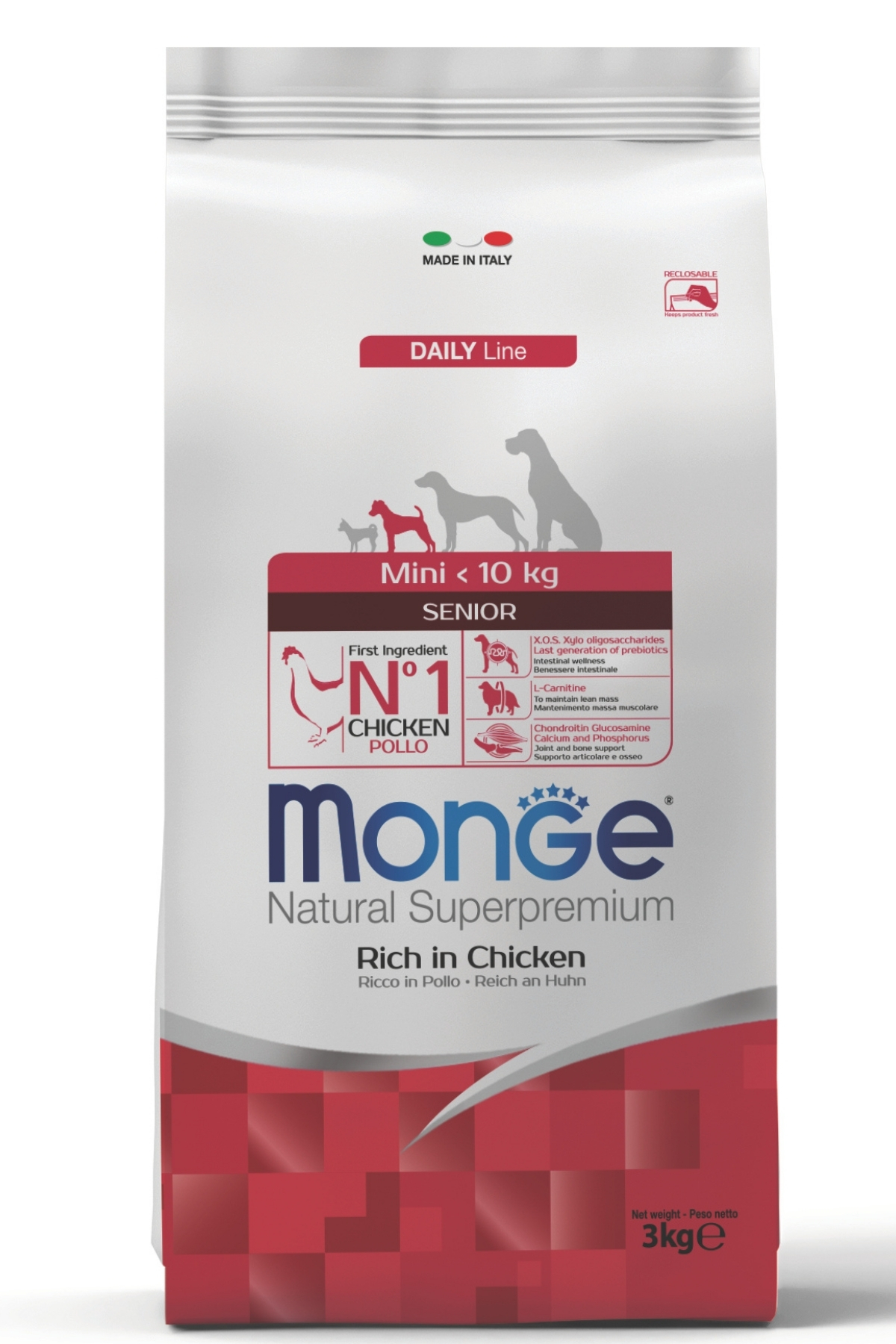 Monge Mini Senior Tavuklu Küçük Irk Yaşlı Köpek Maması 3 Kg Monge Mini Senior Tavuklu Küçük Irk Yaşlı Köpek Maması 3 Kg