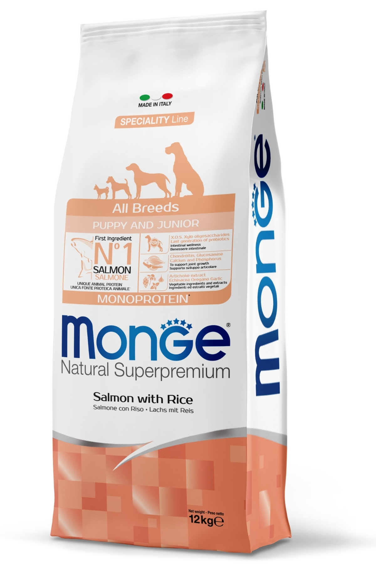 Monge Puppy Tek Proteinli Somonlu Pirinçli Yavru Köpek Maması 12 Kg