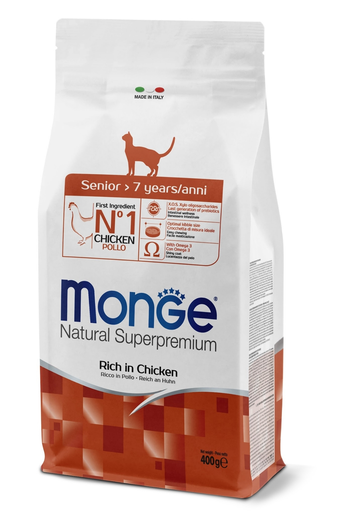 Monge Senior Tavuklu Yaşlı Kedi Maması 400 Gr Monge Senior Tavuklu Yaşlı Kedi Maması 400 Gr