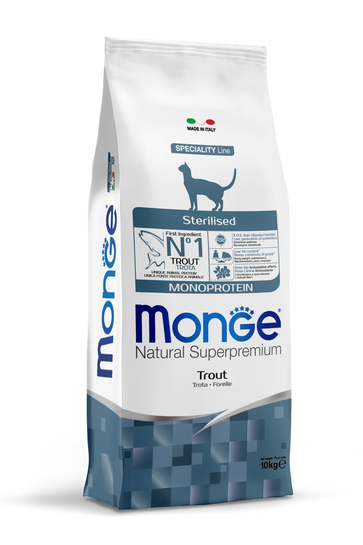 Monge Sterilised Tek Proteinli Alabalıklı Kısırlaştırılmış Kedi Maması 10 Kg Monge Sterilised Tek Proteinli Alabalıklı Kısırlaştırılmış Kedi Maması 10 Kg